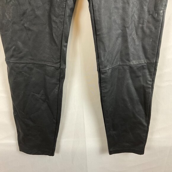 Good American Good Waist Vegan Leather Pants Faux Leather Leggings 5 US 2XL - Picture 5 of 11